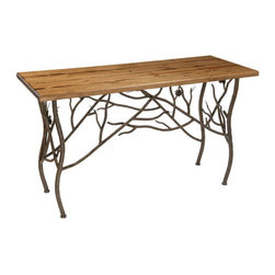 Rustic Pine Console Table by Stone County Ironworks - Side Tables And End Tables