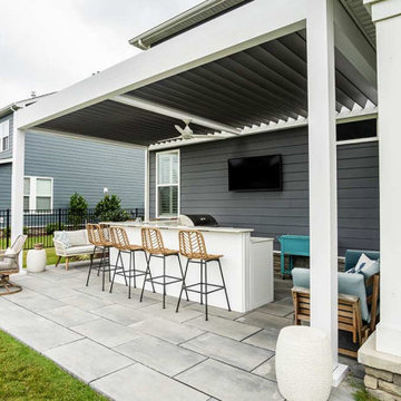 Residential: Motorized Louvered Pergola in Virginia Beach, VA