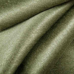 Sateen Weave Reversible Fabric in Willow Green - Drapery Fabric