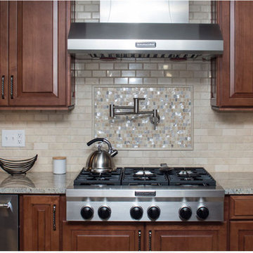 Maple Cabinet kitchen and wet bar remodel
