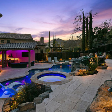 Danville Outdoor Kitchen, Pool and Pavilion