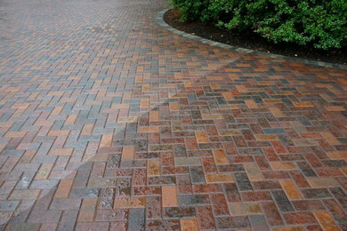 Example of a mid-sized backyard concrete paver patio design in Miami