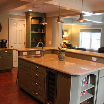 Cottage style green kitchen