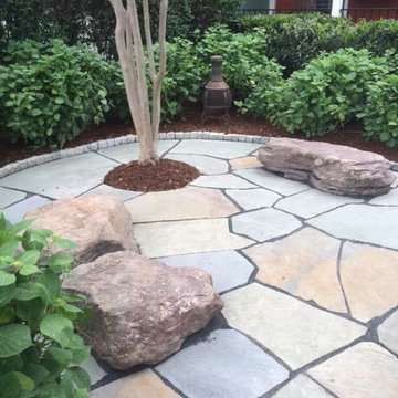 Broken Flagstone Patio