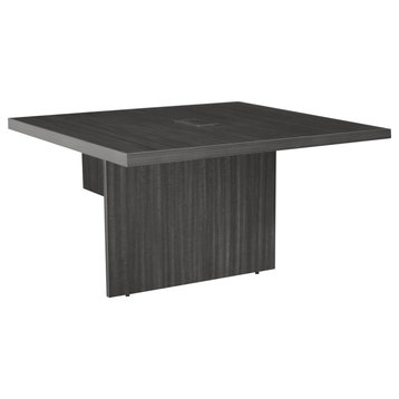 Legacy 48" Modular Conference Table Extension with Power Data Grommet- Ash Grey