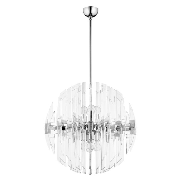 Cyan Design Zion 8 Light 27 inch Sphere Chandelier in Polished Nickel