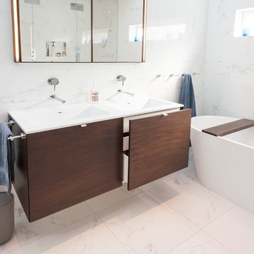 Westside contemporary bathroom renovation