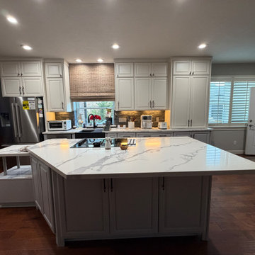 Elegant Two-Tone Kitchen Transformation