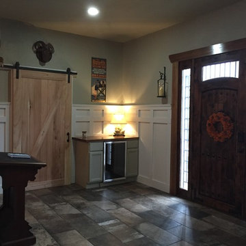 Garage renovation at meander creek log lake house