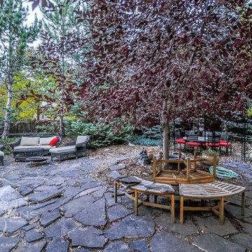 Englewood Pergola Deck with Split Stair Design