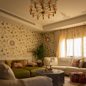 Contemporary Boho living room