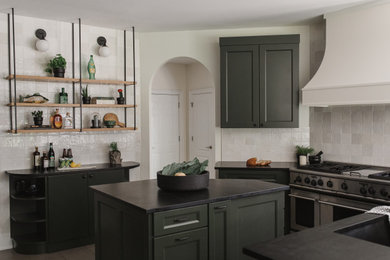 Example of a country kitchen design in Atlanta