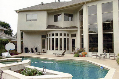 This is an example of a contemporary exterior in Dallas.