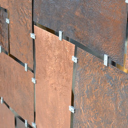 Hammered Copper wall art - Fireplace Accessories