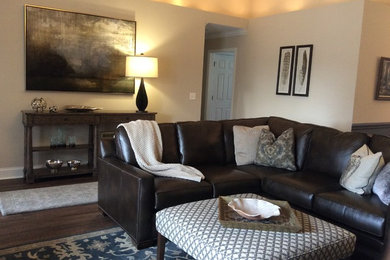 Example of a mountain style family room design in Other