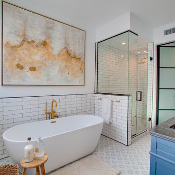 Boho Chic Master Bathroom Design