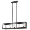 St-Louis Collection Five Lights Chandelier, Antique-Style Brown Finish