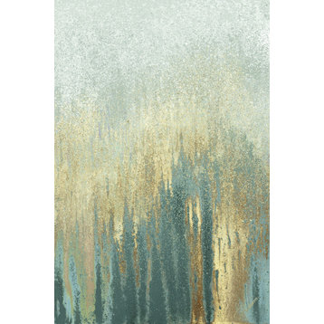 "Teal Golden Woods" Canvas Art, 24"x36"