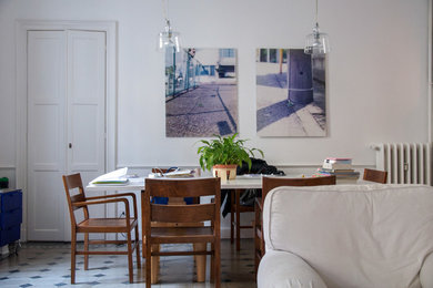 Immagine di una sala da pranzo scandinava