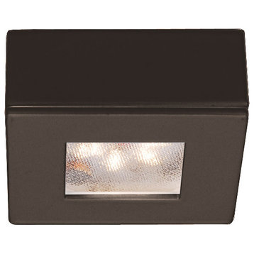 WAC Lighting HR-LED87S-27 LEDme 2.25"W LED Low Voltage Square - Dark Bronze