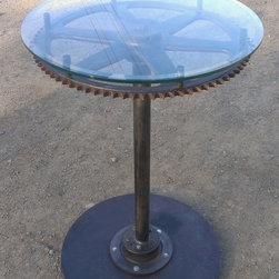 industrial gear table - Indoor Pub And Bistro Tables