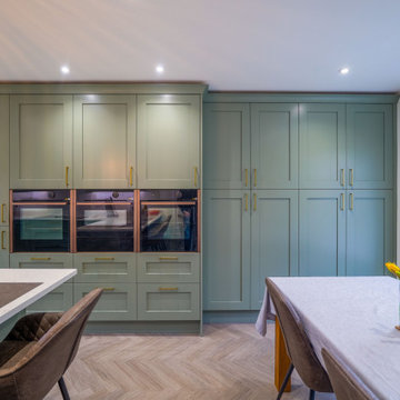 Green Shaker Kitchen in Winshill