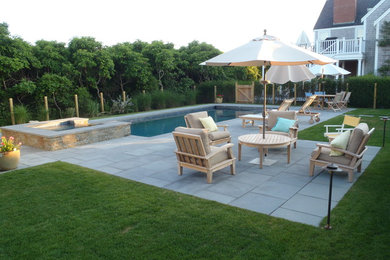 Inspiration for a timeless pool remodel in Boston