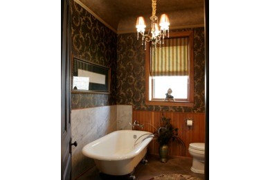 Updated bathroom in 1900 Victorian Home