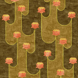 Lotus Pink Rug - Area Rugs