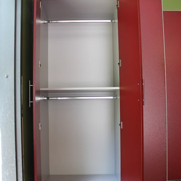Redline Work Series Garage Cabinets, Slat Wall