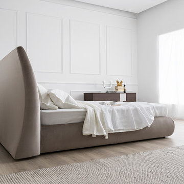 Michigan - Bed - Sand Venice Frame - Sand Venice Headboard