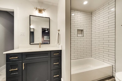Inspiration for a transitional bathroom remodel in Dallas