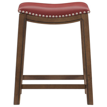 24 Height Saddle Stool, Red