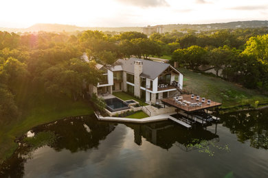 Trendy home design photo in Austin