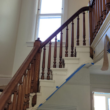 floor and stairway rehab in historical home