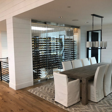 Issaquah Glass Contemporary Modern Wine Cellar Wine Wall