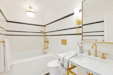 Transitional bathroom photo in New York