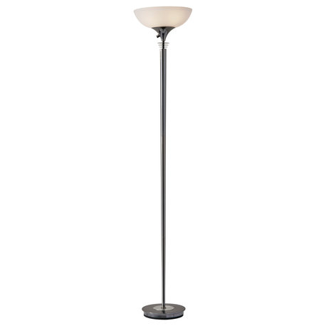 Metropolis Floor Lamp, Black Nickel