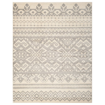 Safavieh Adirondack Collection ADR107 Rug, Ivory/Silver, 10'x14'