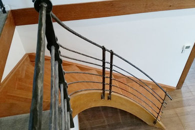 Example of an arts and crafts home design design in Vancouver