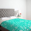 Nick Nelson Modern Elements In Turquoise Duvet Cover