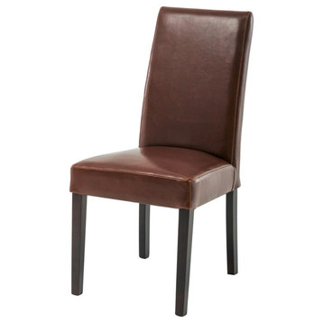Ailke Leather Chair, Cognac (Set Of 2)