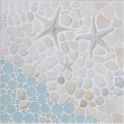 "As the Tide Goes Out" 18x18" Mural - Tile Murals