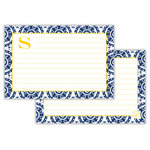 BOATMAN GELLER - Recipe Cards Suzani Single Initial, Letter R - These 24 recipe cards are perfect to write one's special recipes on. A great bridal shower gift or for that special cook in your life. You can also order our recipe box version that comes with a lucite box to hold the cards and preprinted tabs to organize the recipes with.