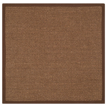 Safavieh Natural Fiber Collection NF443 Rug, Brown, 4' Square