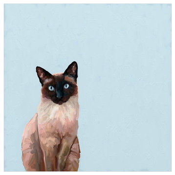 "Feline Friends - Siamese Cat" Canvas Wall Art by Cathy Walters