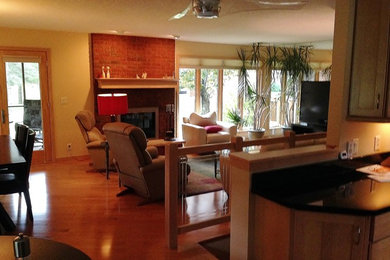 Example of a trendy living room design in Other
