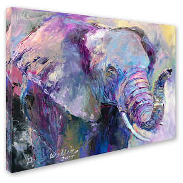 Richard Wallich 'Blue Elephant' Canvas Art, 47 x 35