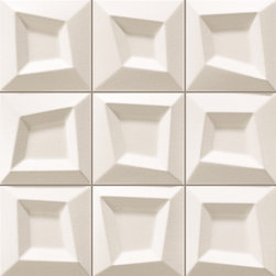 3-Dimensional Feature Tiles - Frame Blanco - Mosaic Tiles