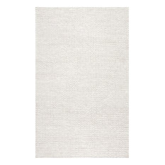 White Wool Area Rugs Houzz Nuloom Handmade Braided Cable Off White New Zealand Wool Rug 8 X10